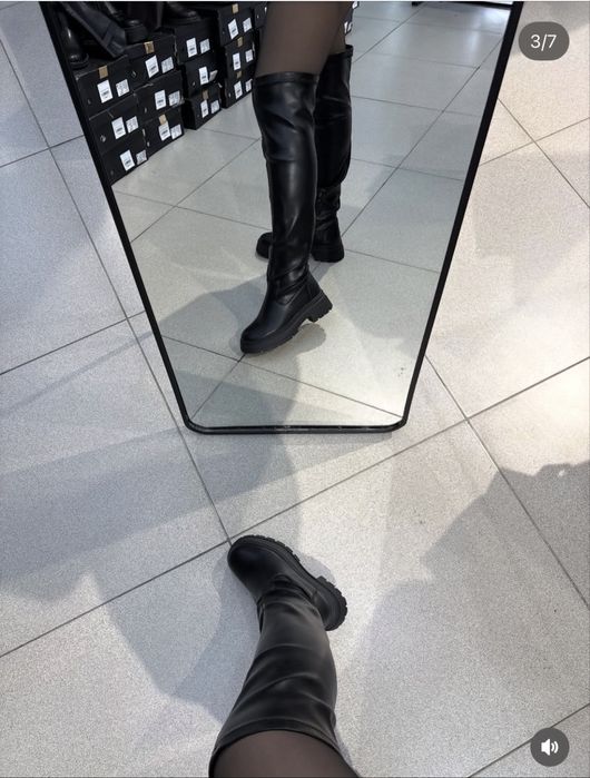 Ботфорты бу черные