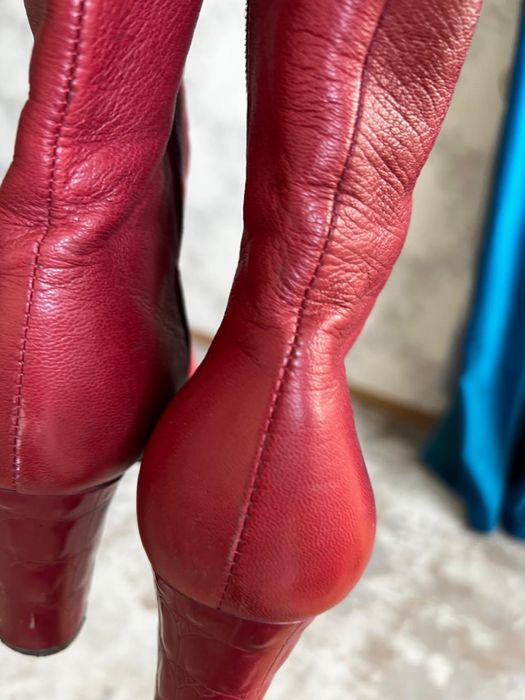 Осенние сапоги, нат кожа