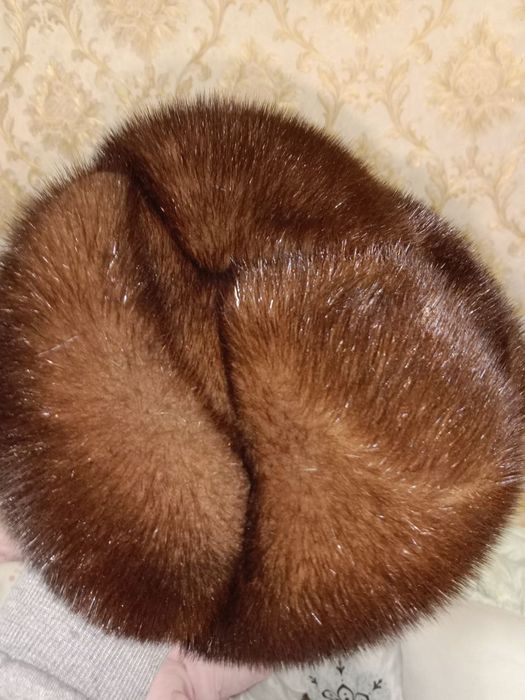 Норковая шапка-ушанка