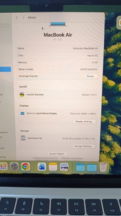 MacBook Air 13,6” M2 чип Starlight Gold