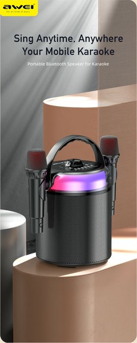 Микрафон караоке колонка Awei брендидан.