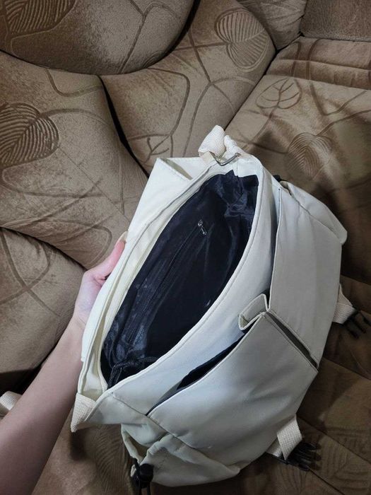 Белые сумки через плечо (2 шт), стильные