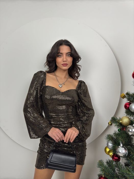 Официална рокля с дълъг ръкав