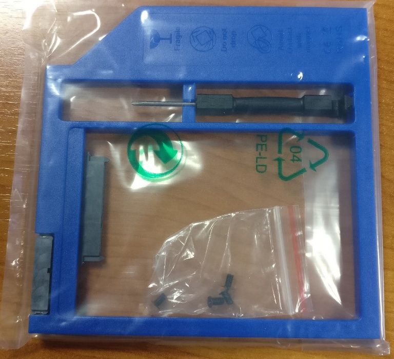 Adaptor HDD SSD la DVD CD Caddy laptop 12.7mm 9.5mm interf Sata-Sata