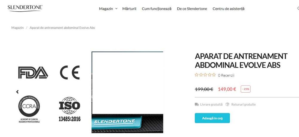 Centura electrostimulare premium Slendertone NOUA slabire tonifiere