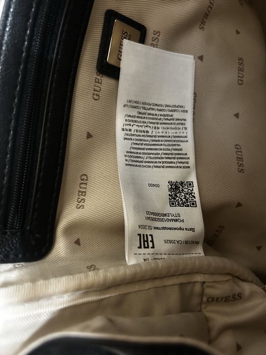 Mini ghiozdan Guess negru