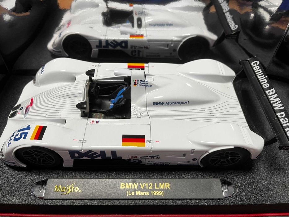 Колекционерки модел метална количка MAISTO BMW V12  LMR LE MANS 1999г.