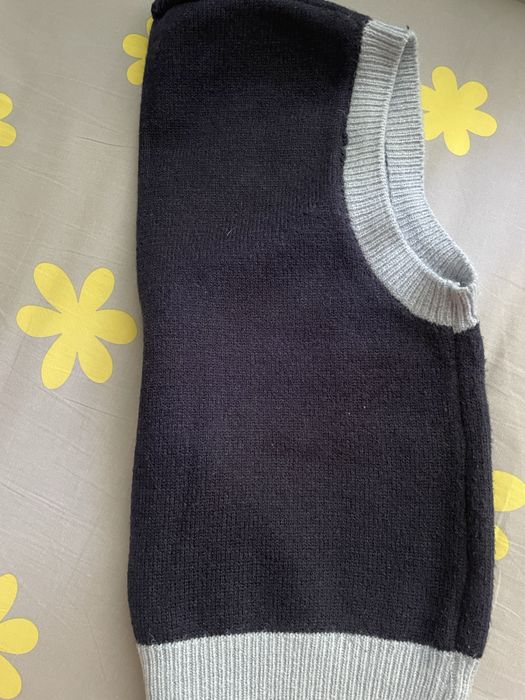 Безрукавка синяя