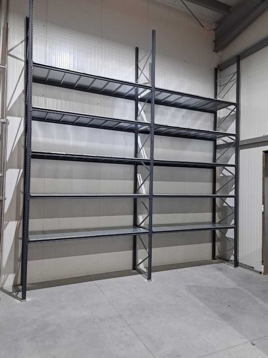 ПРОМО!Метален стелаж за склад-ръчна обработка H300;L112;D50сm; 4 нива