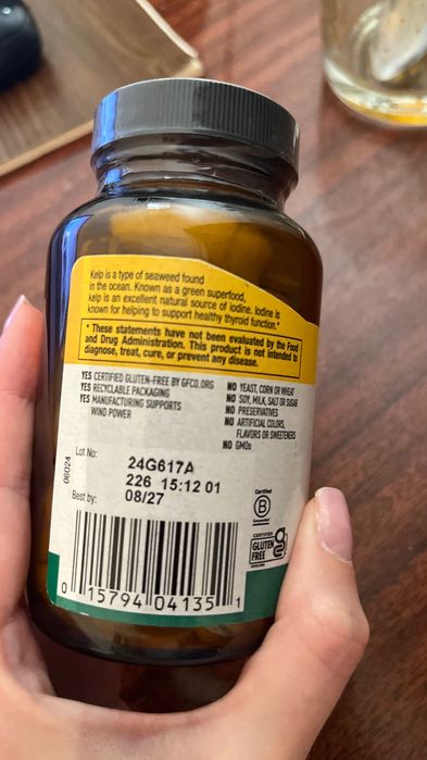 Йод, ARCTIC-KELP, арктический келп , 300 таб. Country Life