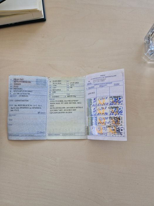 Vand pentru rabla Nissan primera p12 1,6 benzina, an 2003nzina, an 2003.