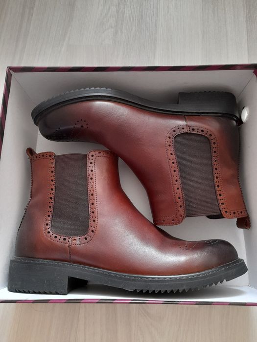 Кожаные ботинки ,осенне-весенние