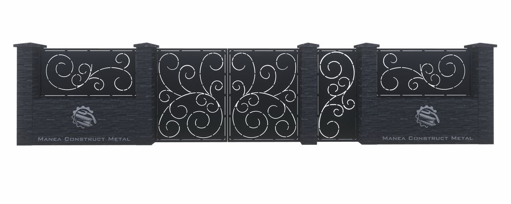 Garduri/Porti/Balustrade metalice din Tabla Decupata cu Plasma CNC