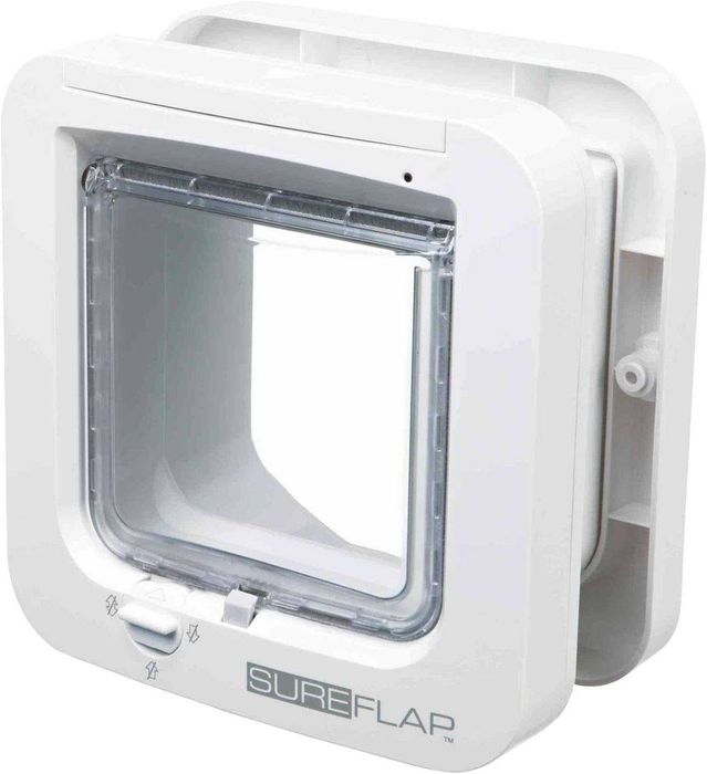 SureFlap - Sure Petcare Микрочип врата за котки, бяла, сканира идентификацията на домашния любимец