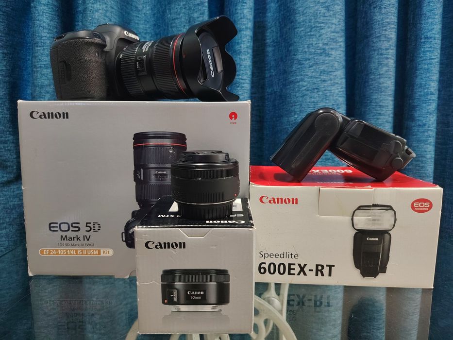 Продаю комплект Canon EOS 5D Mark IV  с объективом Canon EF 24–105mm f