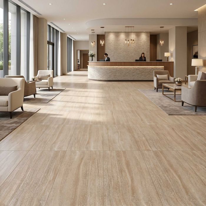 Gresie portelanata Travertine Gold F P 600X1200X8 R Mat 1L
