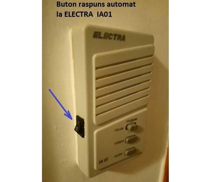 Automatizare interfon ELECTRA  cu buton de activare/dezactivare