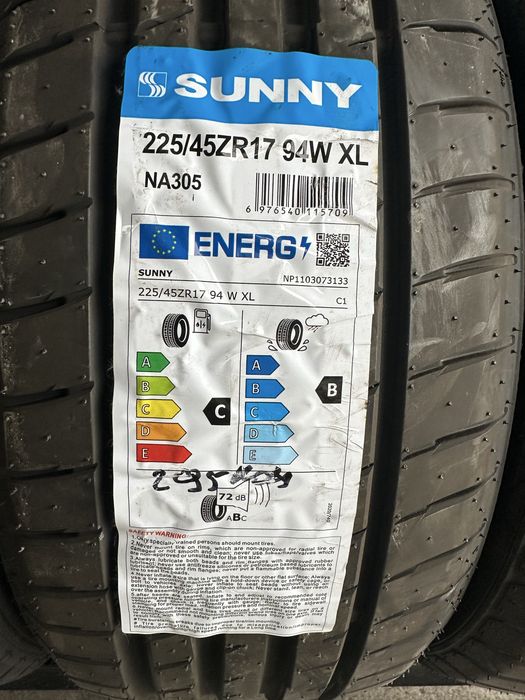 Anvelope 225/45 R17 Sunny 94W XL vară NOI