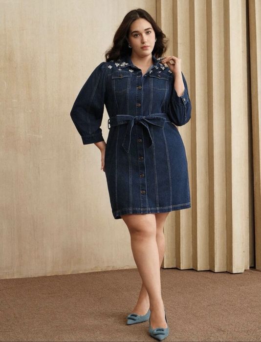 Дънкова Рокля с камъни