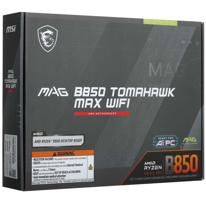 - Материнская плата MSI MAG B850 TOMAHAWK MAX WIFI
