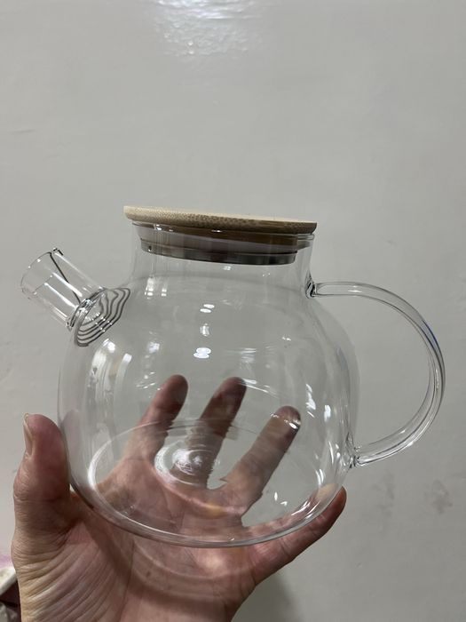 Чайник стеклянный оригинал 1л заворочный