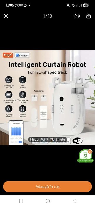 Controler perdele automate