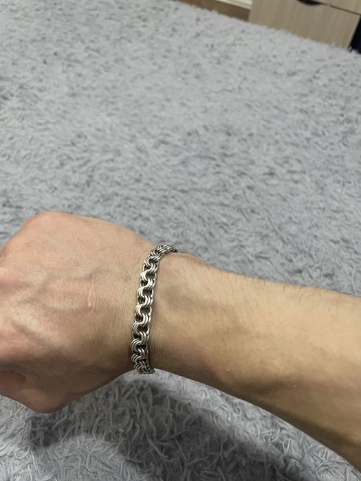 Серебряный брослет