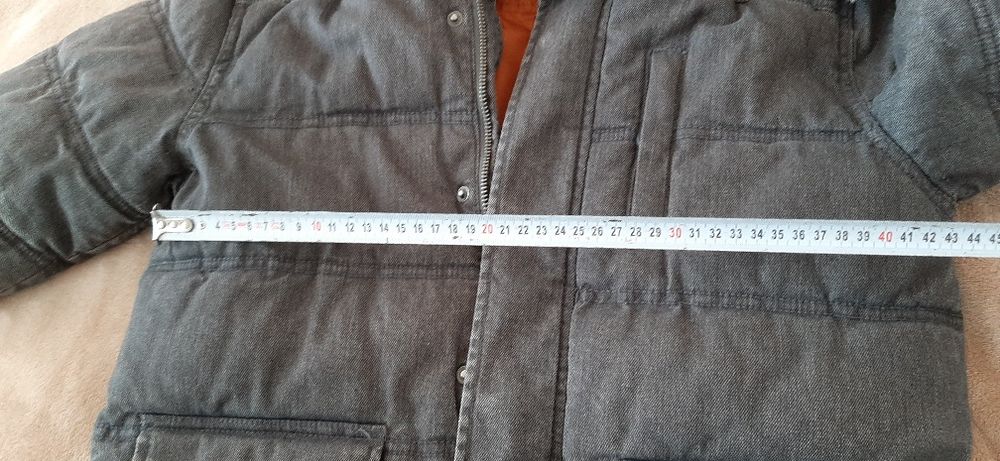 Детско зимно яке естествен пух от лисица на качулката Ръст 146-152