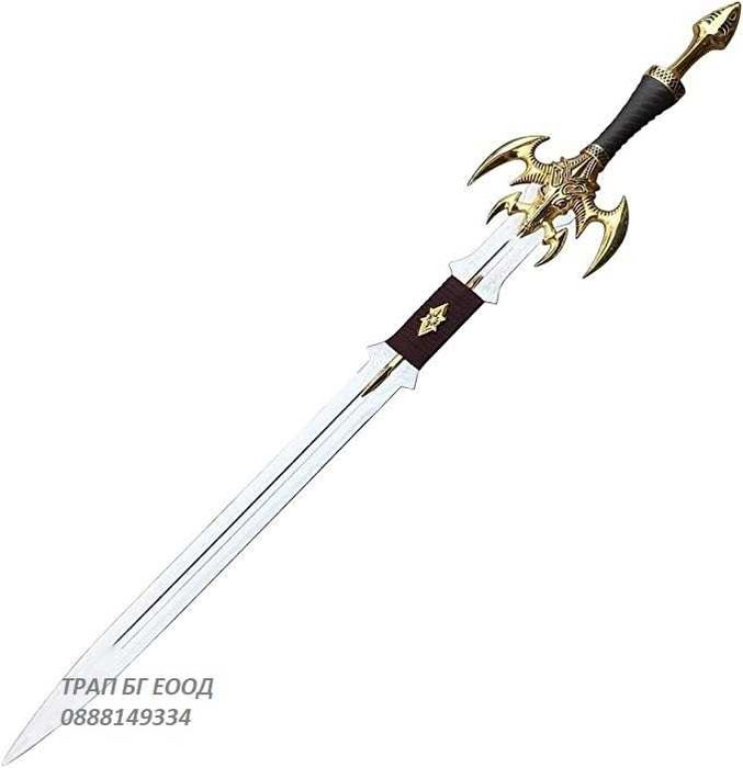 Меч Демон Мечове СТОМАНА с Поставка Soul Devourer Demon