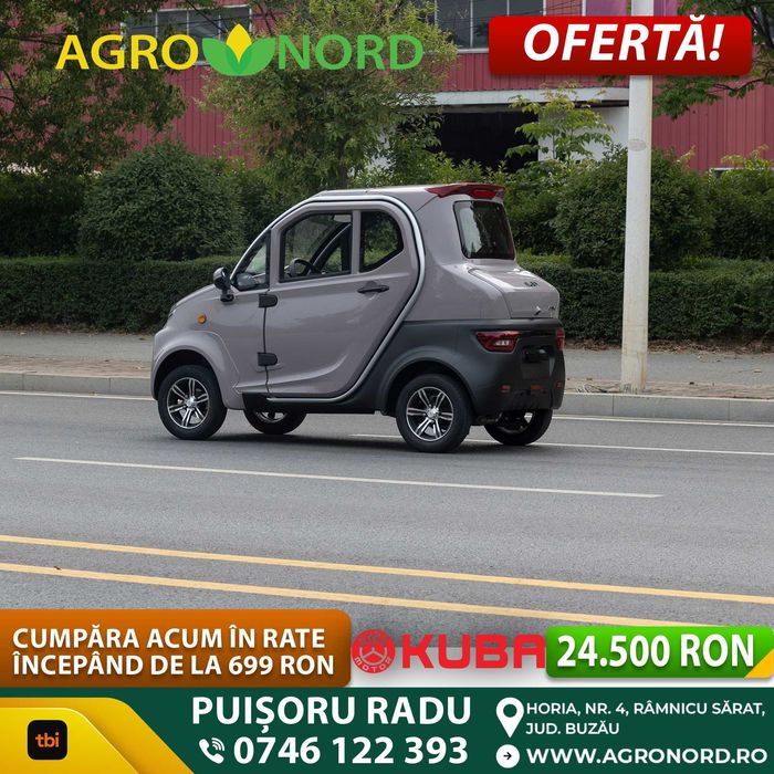 Cvatriciclu electric masinuta electrica kuba city cu 3 locuri