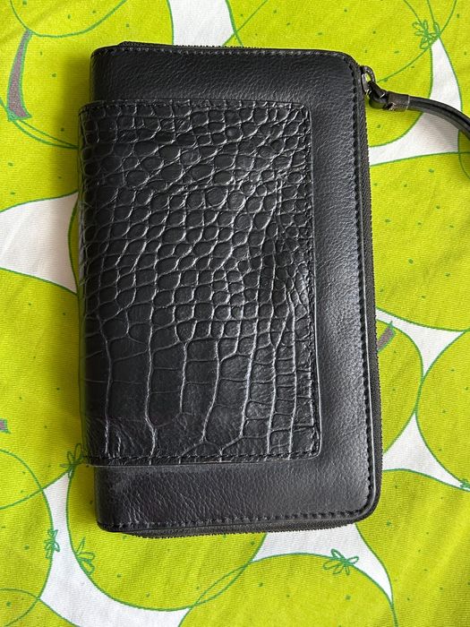 Черен широк правоъгълен портфейл Day Malene Birger