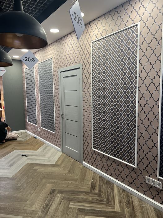 Поклейка обоев