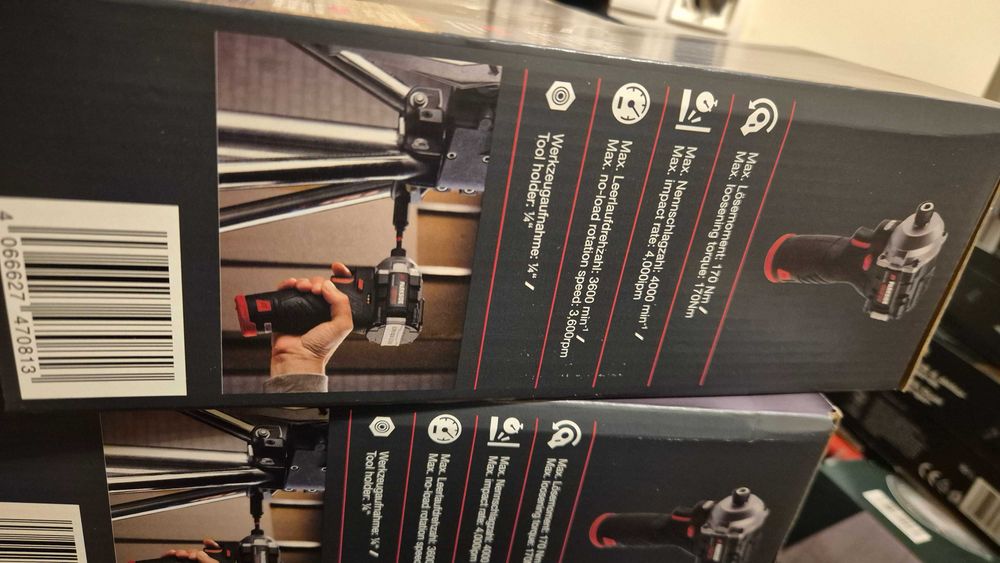 12V Комплект винтоверт и ударен винтоверт Parkside Performance с 2 БАТ