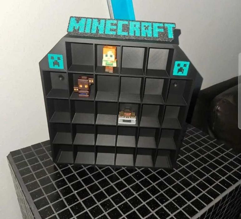 Minecraft Kinder Joy - Стойка за фигурки