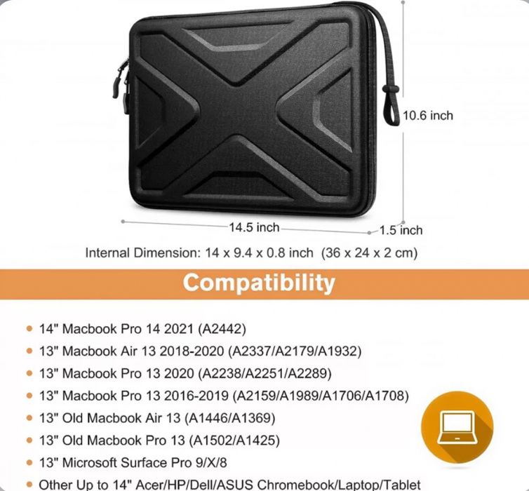 Husa Geanta Ultra Protectiva Macbook Pro 14” Noi Transport Gratuit