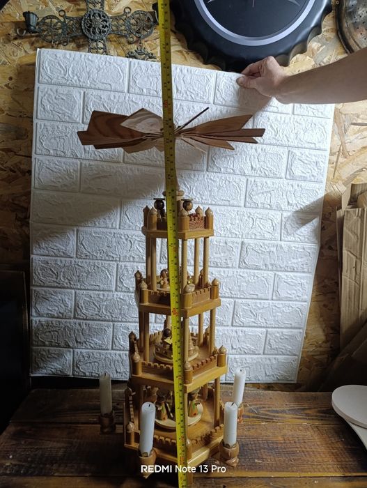 Дървена коледна въртележка