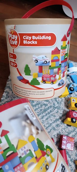Дървен конструктор Play tive 50 части 2 броя