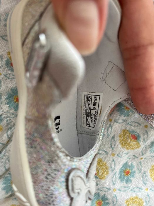 Superfit блестящи кожени сандали с пеперуди за момиче 20 номер