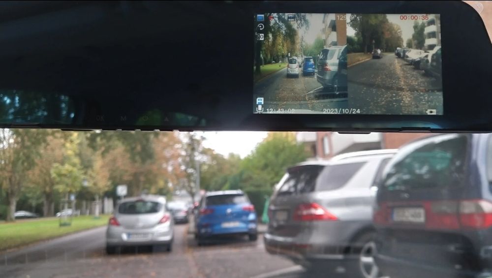 Cameră auto dual lens full hd înregistrare față spate