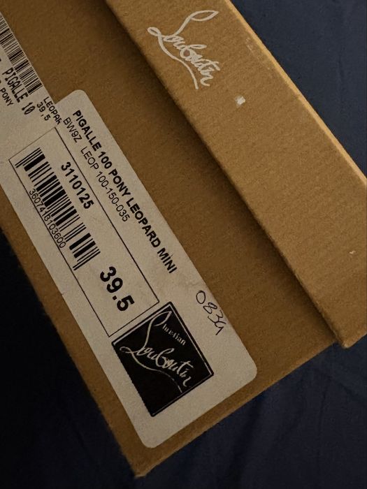 Christian Louboutin Pigalle 100 Pony Calfskin Animal Print 39.5