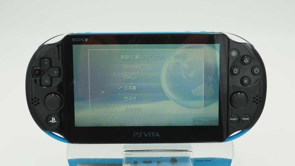 Sony PlayStation Vita 2000 Black Blue Japan Premium – Modată, 128GB