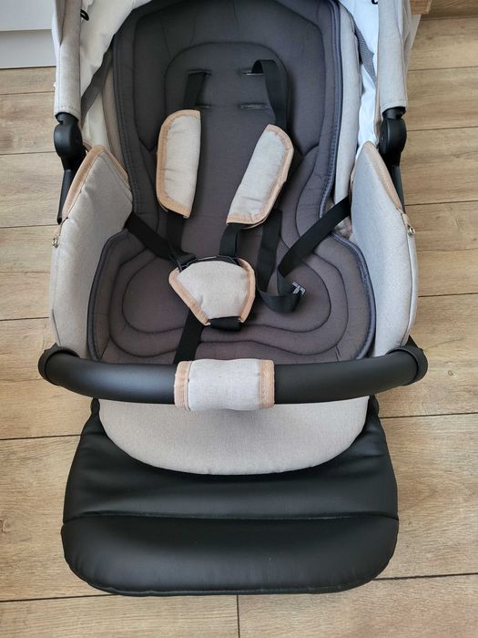 Детска комбинирана количка 3 в 1 Buba - Zaza, Cream