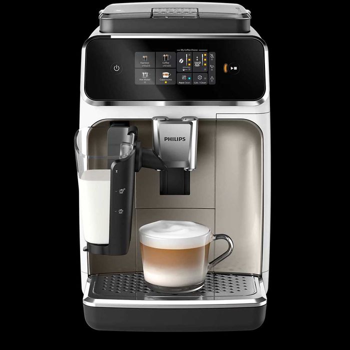 Кафемашина PHILIPS LatteGo EP2333/40 Кафеавтомат Филипс с кана Бяла