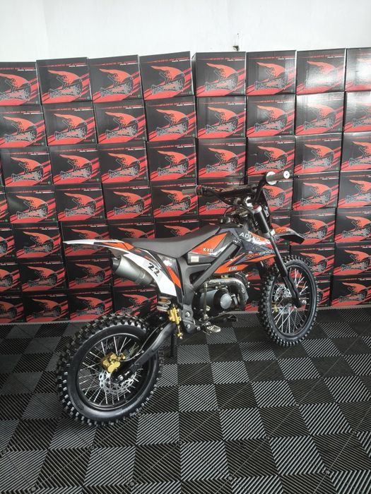 Moto cross KXD PRO Germany 140cc manual suspensie reglabila 4 viteze roti 14 17 inch nou cu garantie arATE