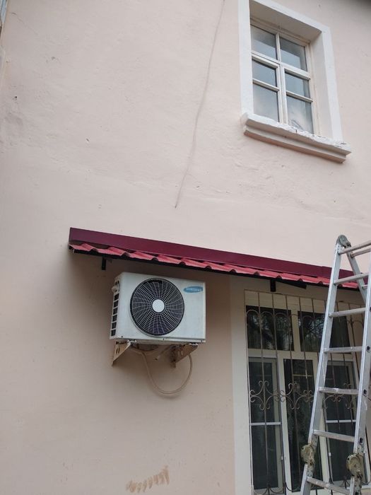 Установка козырьков