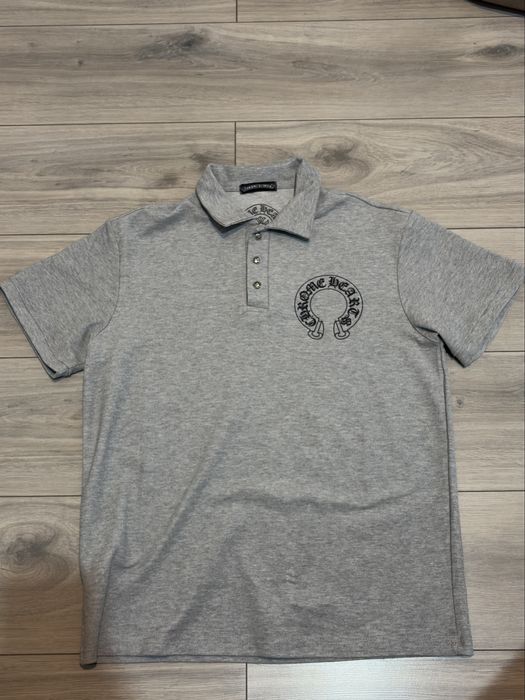 Tricou Chrome Hearts Polo Gri