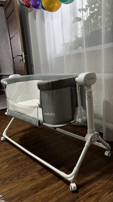 Детская приставная кроватка-люлька