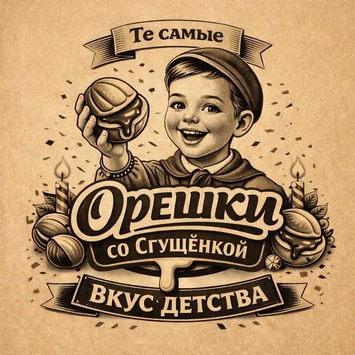 Орешки со сгущенкой оптом и в розницу по доступным ценам .