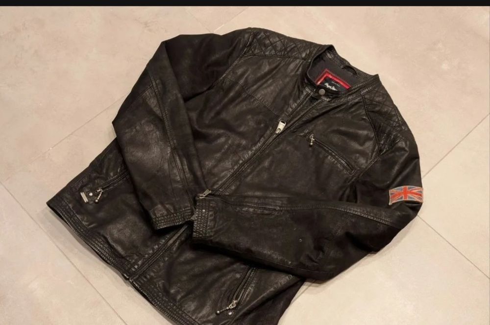 Мужская кожаная куртка Pepe jeans XL
