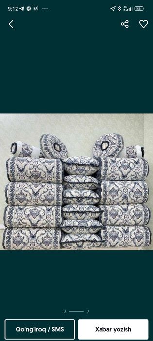 Кўрпа,кўрпача,матрас сотилади дастафка хизмати бор